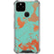 Turquoise and Orange Marble Google Pixel 5 Clear Case